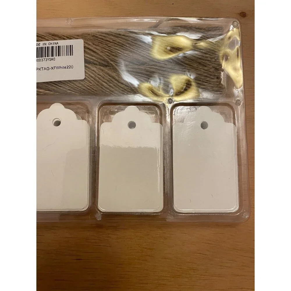 New 220pc Gift Tags with Jude Rope Great for Reselling Gifting Organizing etc